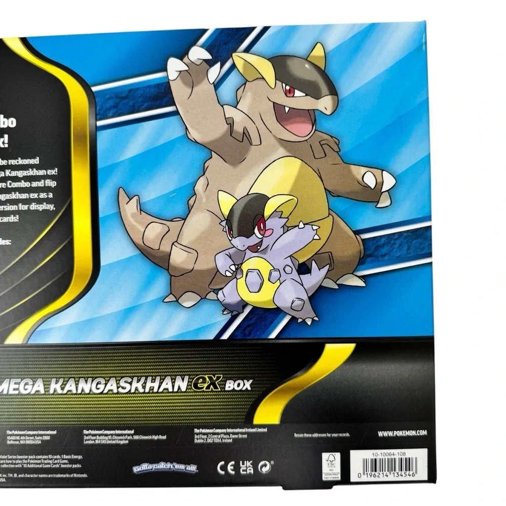 Pokemon Mega Kangaskhan EX Box - Blue Yellow Black